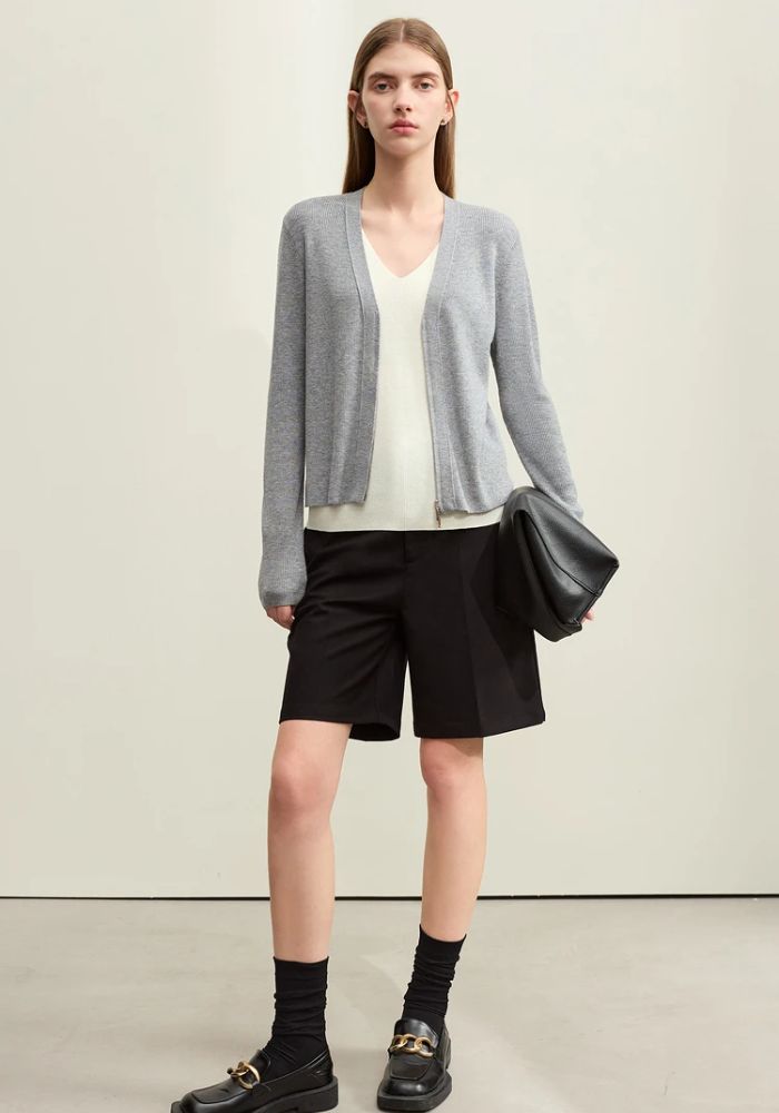 Fake Two-piece Knit Sweater
