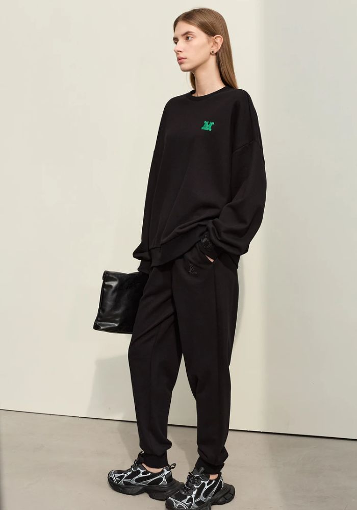 Letter Embroidery Sweatpants