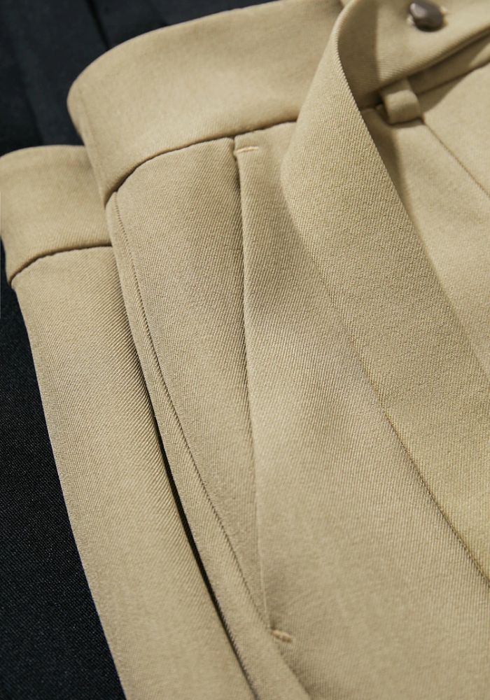 Belt Tapered Ankle-length Trousers