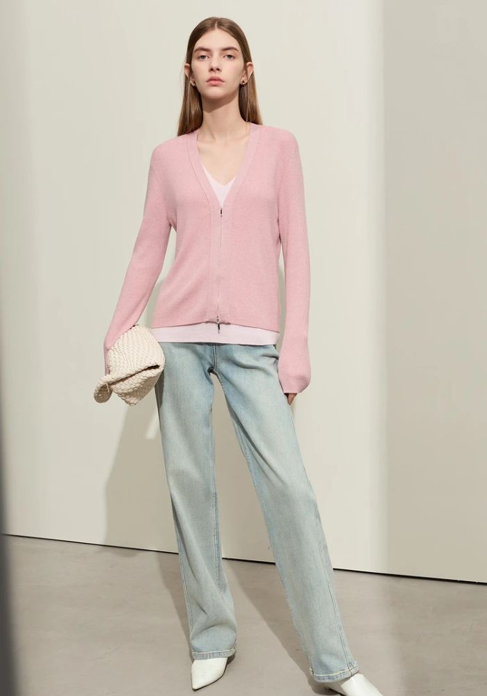 Fake Two-piece Knit Sweater