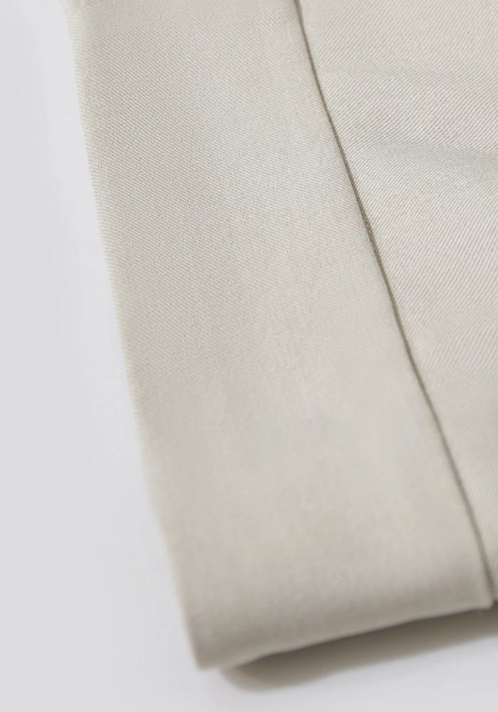 Geometric Buckle Belt A-line Skirt