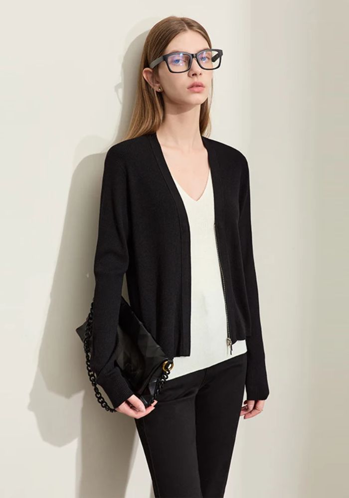 Fake Two-piece Knit Sweater