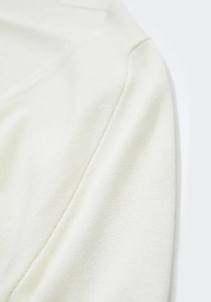 Raglan Sleeve V-neck Cardigan