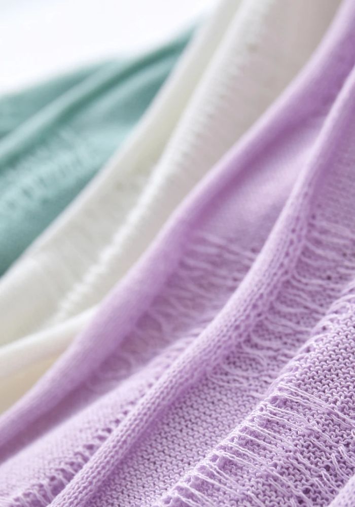 Loose Drop Sleeves Knit Sweaters