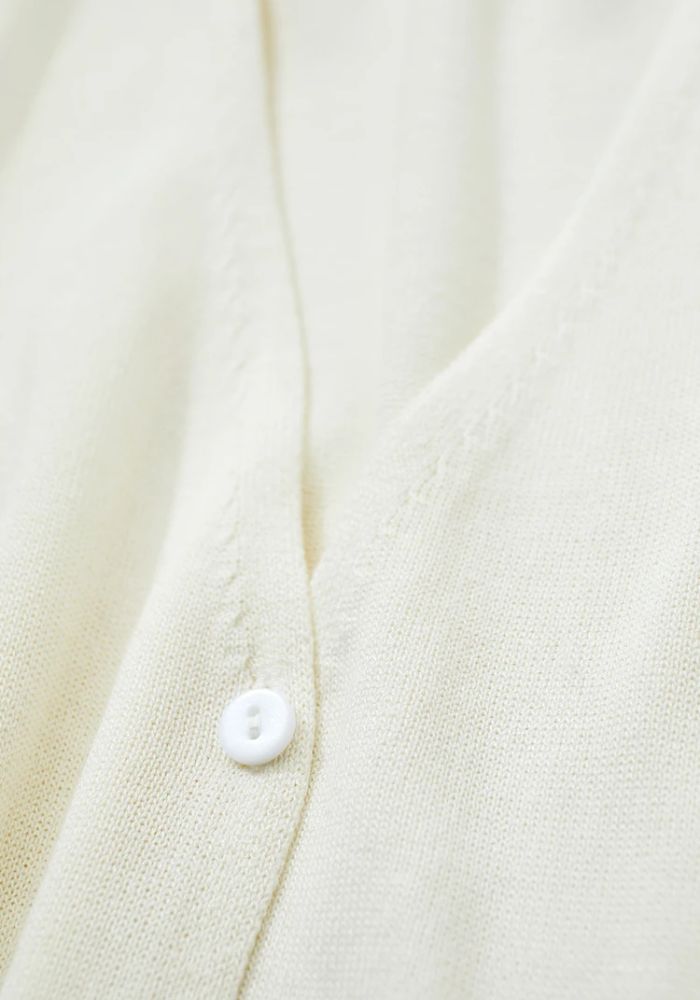 Raglan Sleeve V-neck Cardigan