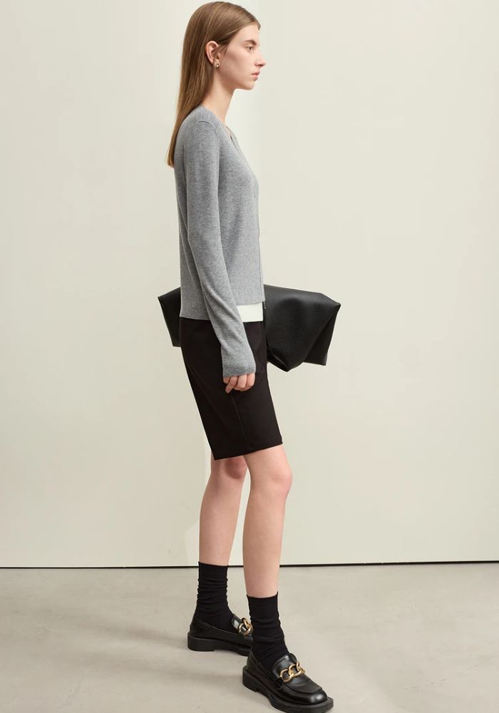 Fake Two-piece Knit Sweater
