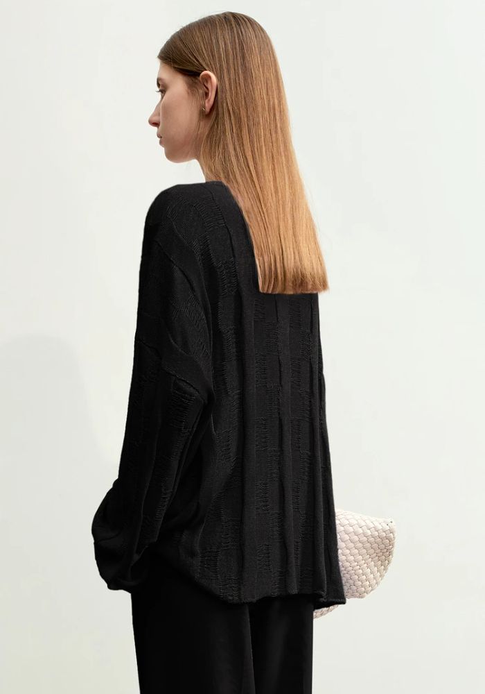Loose Drop Sleeves Knit Sweaters