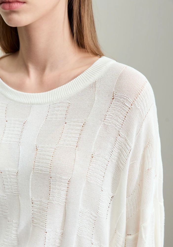 Loose Drop Sleeves Knit Sweaters