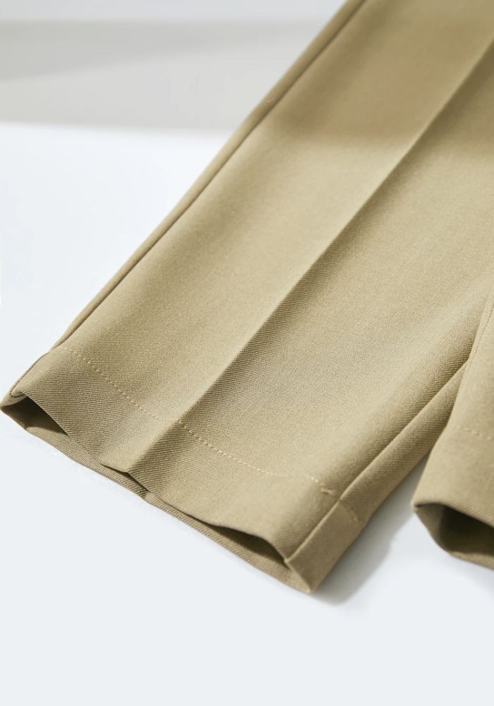 Belt Tapered Ankle-length Trousers