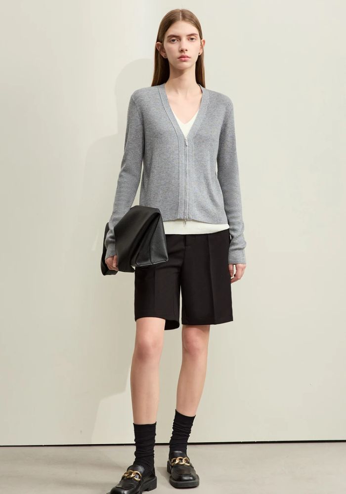 Fake Two-piece Knit Sweater