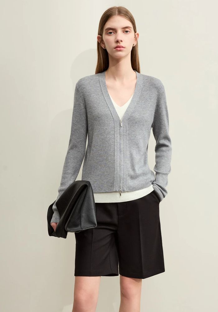 Fake Two-piece Knit Sweater