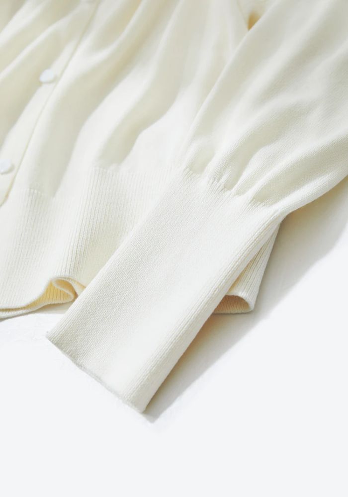 Raglan Sleeve V-neck Cardigan