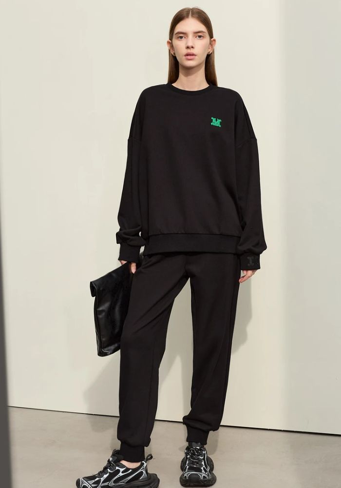 Letter Embroidery Sweatpants