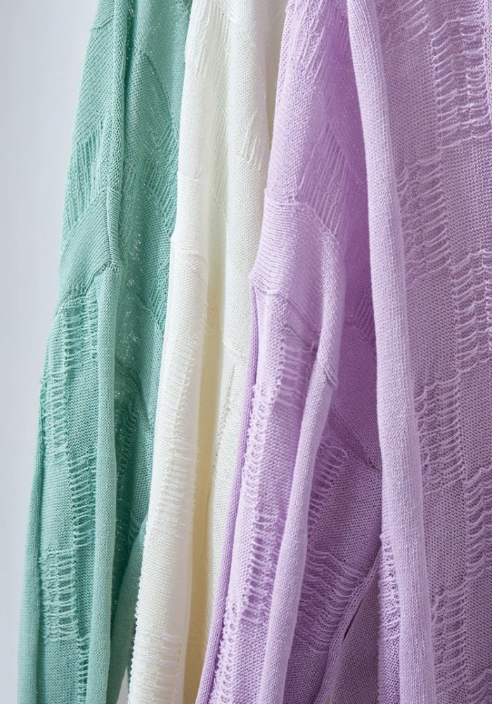 Loose Drop Sleeves Knit Sweaters