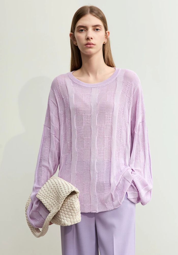 Loose Drop Sleeves Knit Sweaters