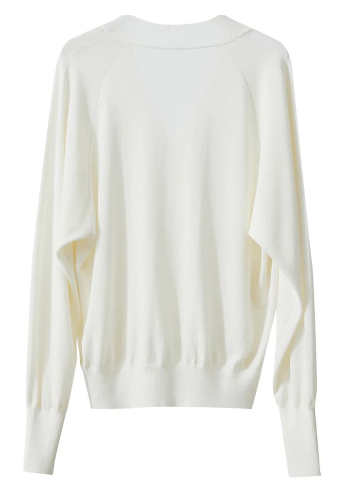 Raglan Sleeve V-neck Cardigan