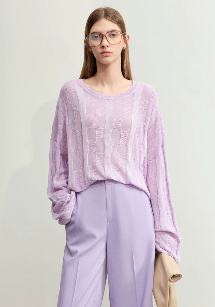 Loose Drop Sleeves Knit Sweaters