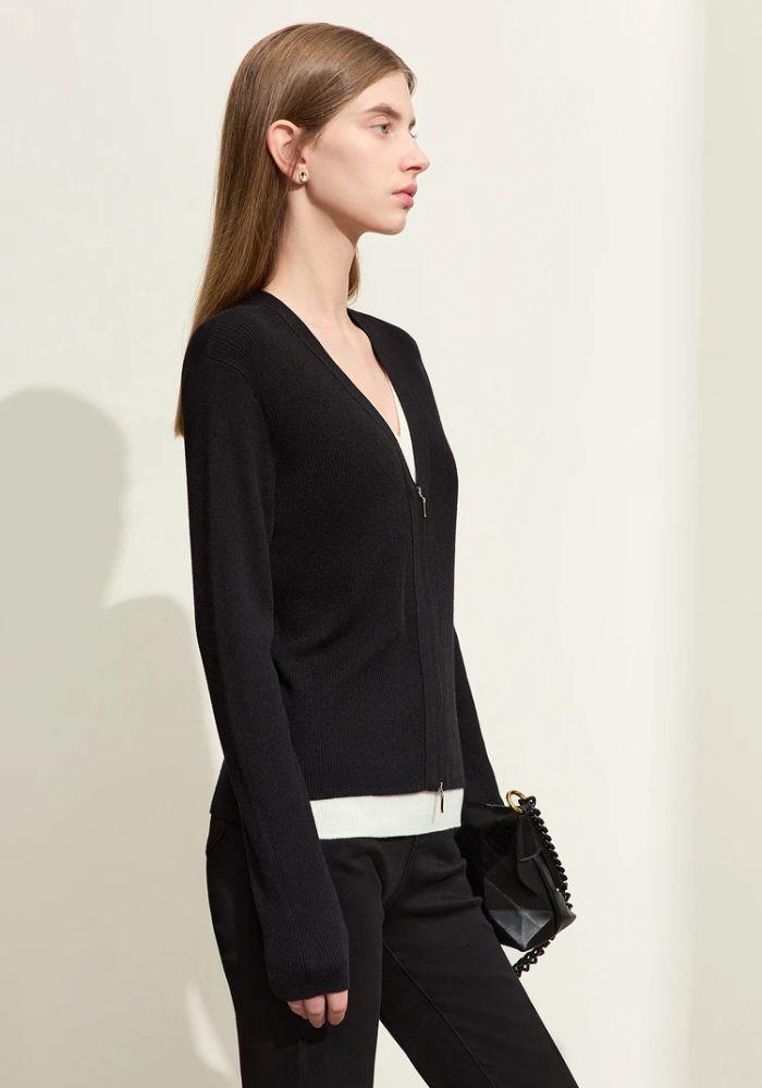 Fake Two-piece Knit Sweater